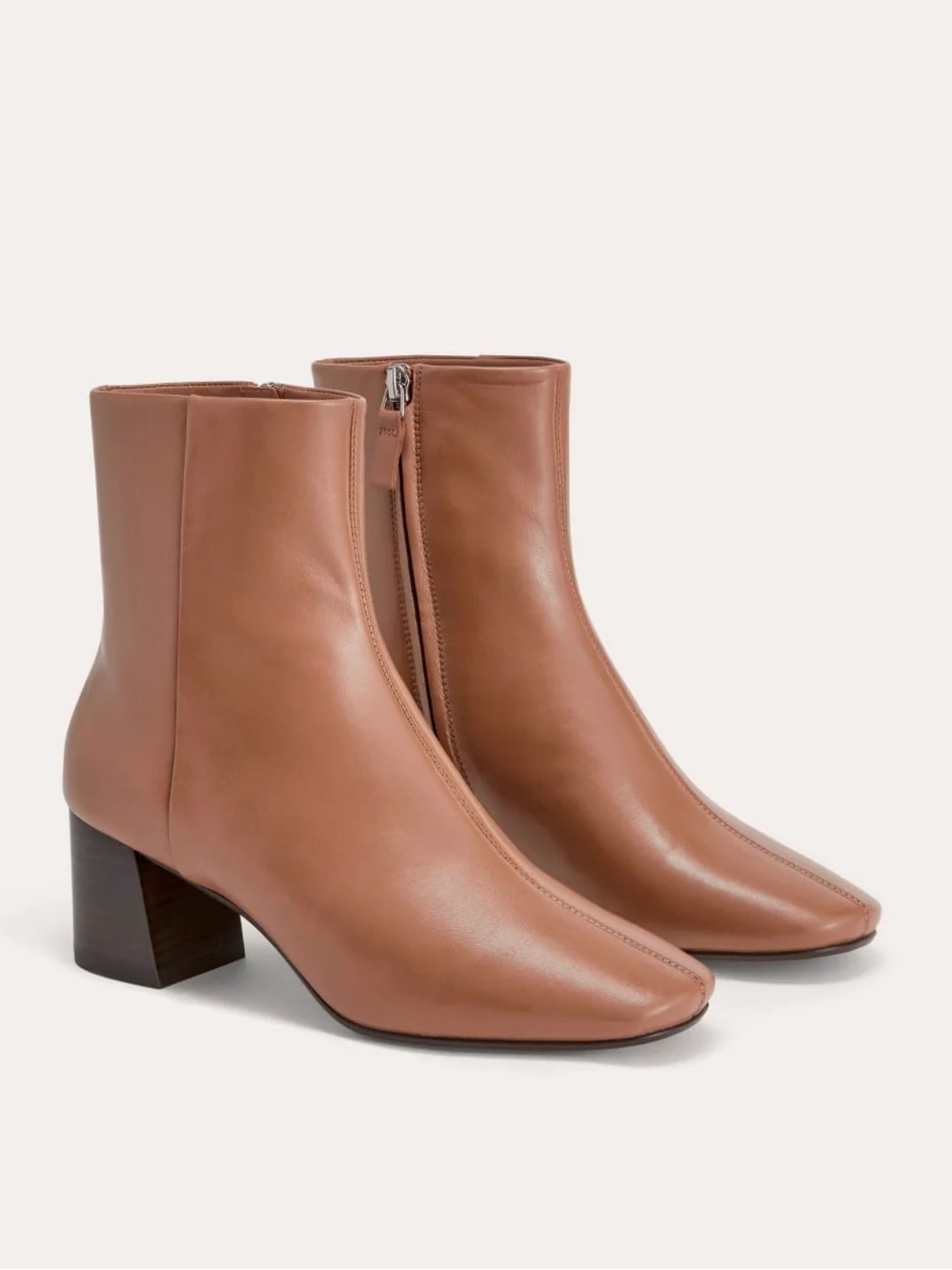 Everlane Leather Day Boot - Saddle Brown